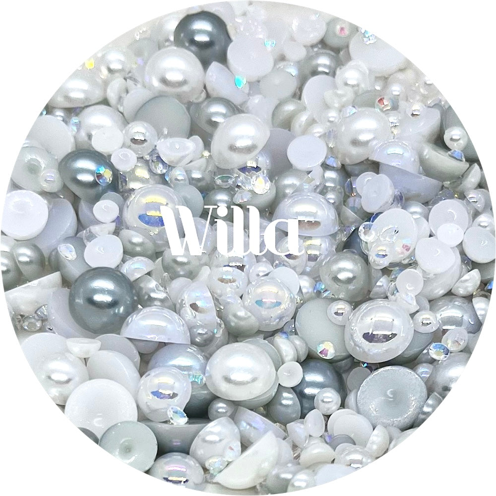 Flatback Pearl & Rhinestone Mix - Willa by Glitter Heart Co.™